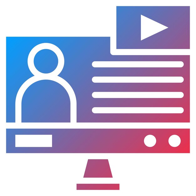 Imagen vectorial de iconos de tutoriales Se puede utilizar para la incorporación empresarial