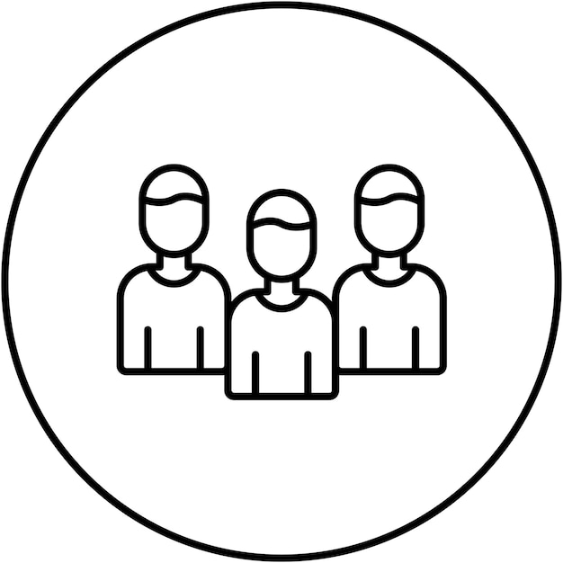 Imagen vectorial de íconos de usuarios finales Se puede usar para UX e UI