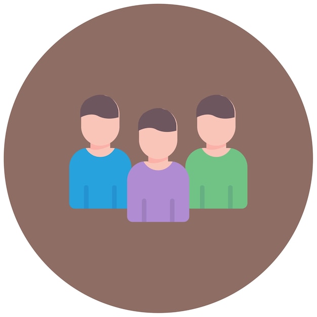 Imagen vectorial de íconos de usuarios finales Se puede usar para UX e UI