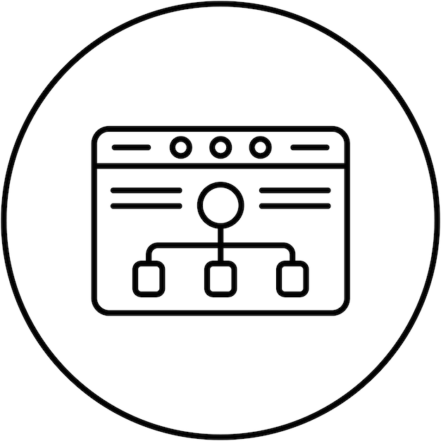 Imagen vectorial de íconos de Ux Analytics Se puede usar para UX y UI