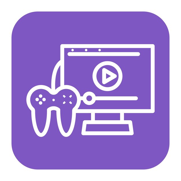 Imagen vectorial de íconos de videojuegos Se puede usar para New Media