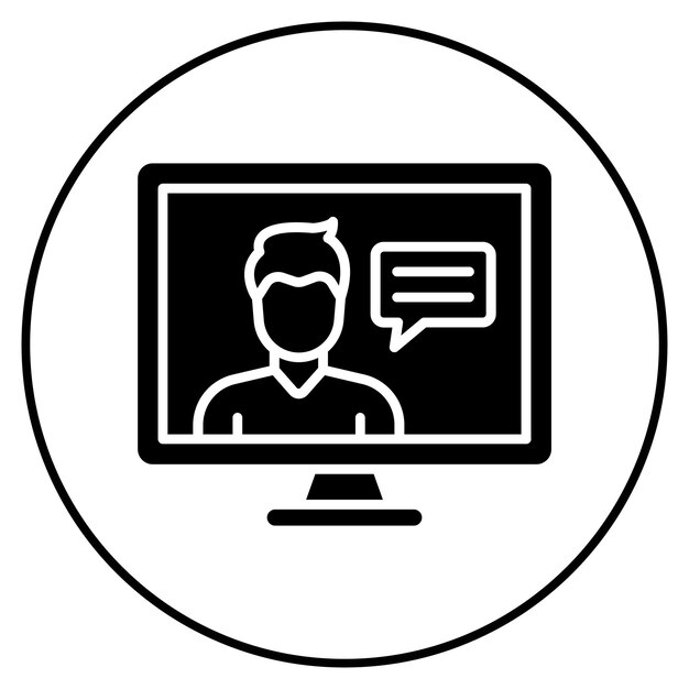 Imagen vectorial de iconos de webinars Se puede utilizar para la tecnología de marketing