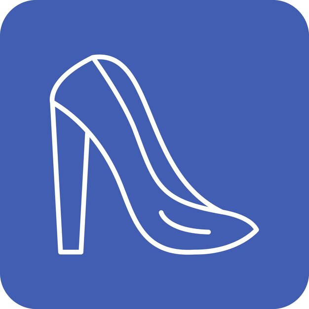 Imagen vectorial de iconos de zapatos para mujeres Se puede usar para Moda