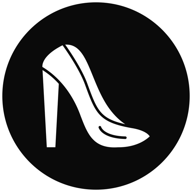 Imagen vectorial de iconos de zapatos para mujeres Se puede usar para Moda