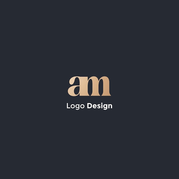 Imagen vectorial inicial del diseño del logotipo