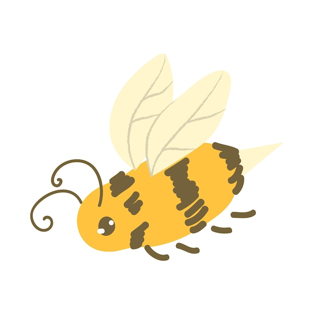 Imagen vectorial de un insecto abstracto abeja vectorial insecto de dibujos animados