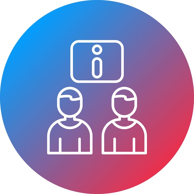 Imagen vectorial interna del icono de la reunión Se puede utilizar para la gente de negocios