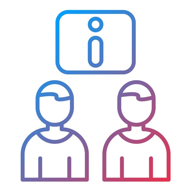 Imagen vectorial interna del icono de la reunión Se puede utilizar para la gente de negocios
