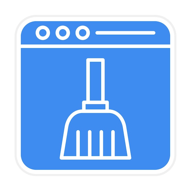 Imagen vectorial limpia del icono del navegador Se puede utilizar para la seguridad