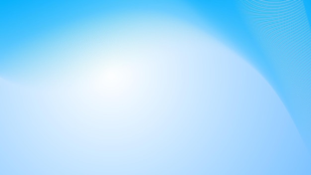 Imagen vectorial de línea curva de fondo abstracto con gradiente azul profundo del cielo con rayas