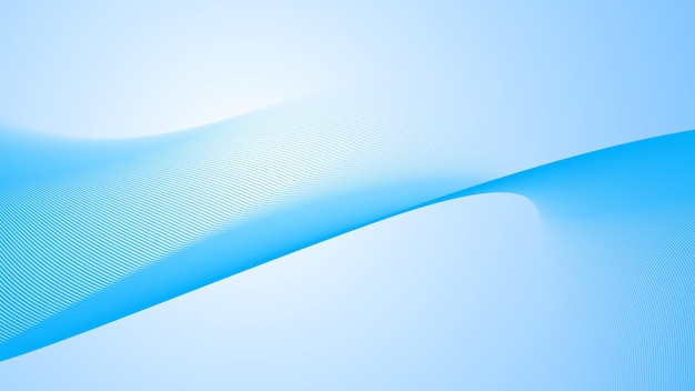 Imagen vectorial de línea curva de fondo abstracto con gradiente azul profundo del cielo con rayas