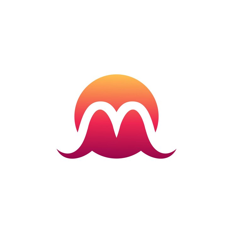 Vector imagen vectorial del logotipo de la letra m