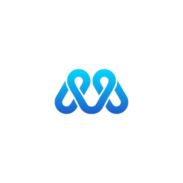 Imagen vectorial del logotipo de la letra M