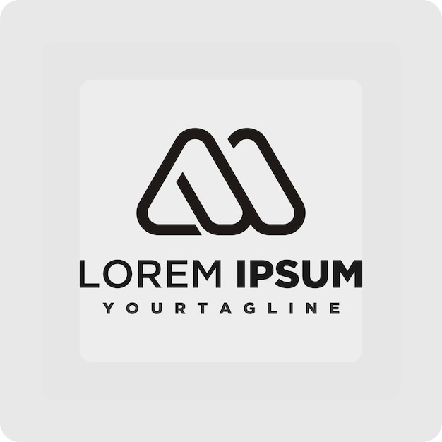 Imagen vectorial del logotipo de la letra M