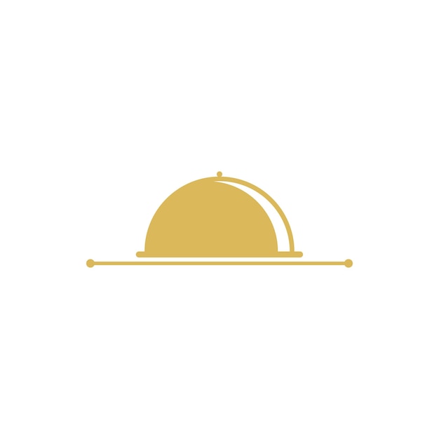 Imagen vectorial del logotipo del menú de la bandeja de alimentos