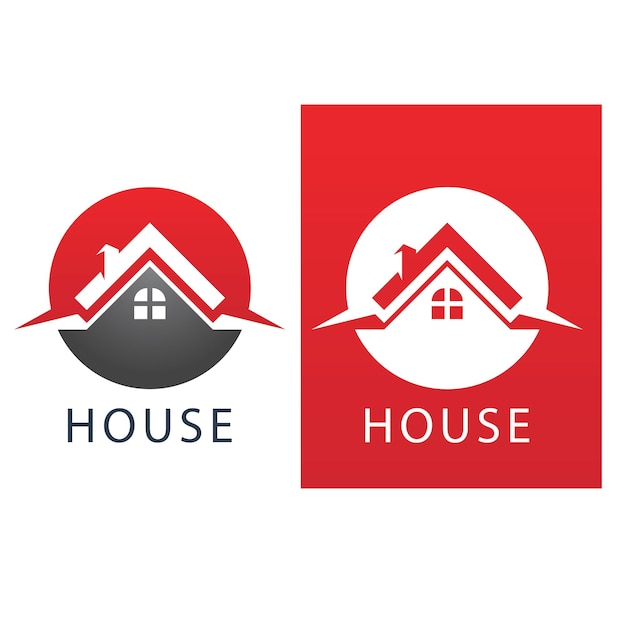 Imagen vectorial de logotipo y símbolo de la casa