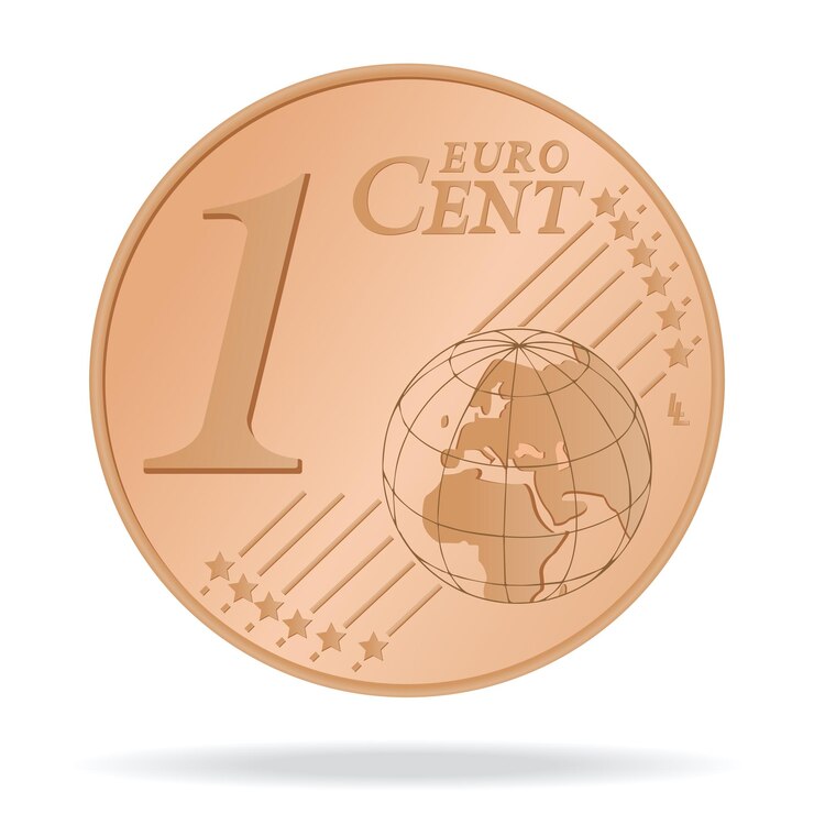 Vector imagen vectorial de una moneda de 1 centavo
