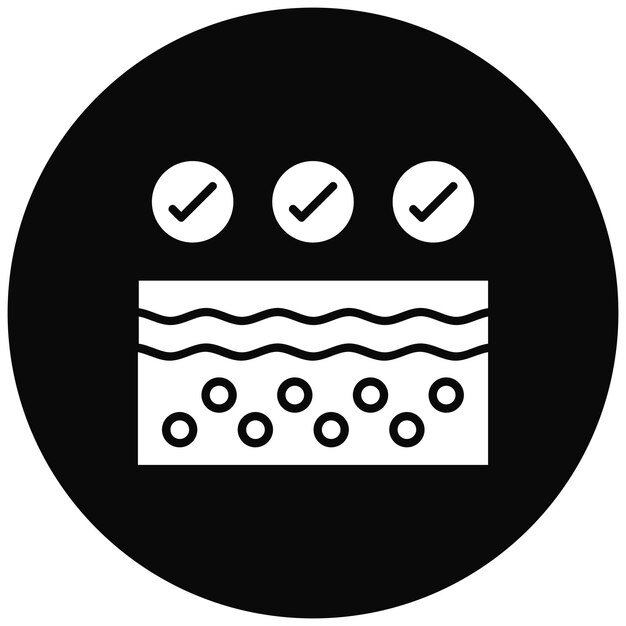 Imagen vectorial normal del icono de la piel Se puede utilizar para el cuidado de la piel
