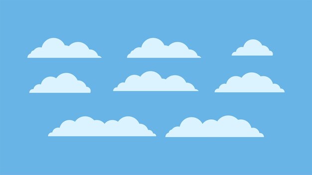 Imagen vectorial de nubes