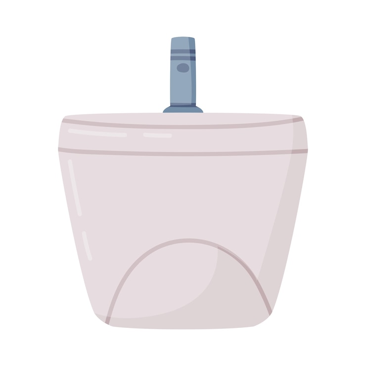 Vector imagen vectorial del objeto interior del inodoro o del bidet como baño o baño