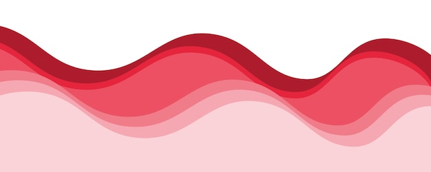 Imagen vectorial de papel de pared de fondo de onda roja Ilustración del diseño gráfico de onda para telón de fondo o pres