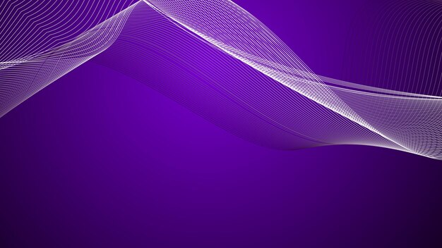 Imagen vectorial de papel tapiz de fondo abstracto púrpura con línea curva para el fondo o la presentación