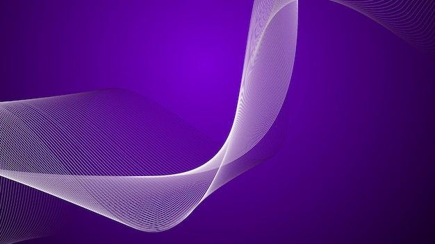 Imagen vectorial de papel tapiz de fondo abstracto púrpura con línea curva para el fondo o la presentación