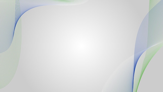 Imagen vectorial de papel tapiz de fondo de línea curva verde y gris para presentación