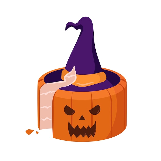 Vector imagen vectorial de pastel de halloween