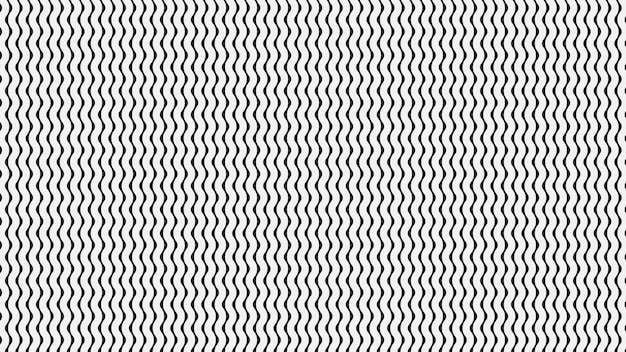 Imagen vectorial de patrón sin costuras ondulado en blanco y negro