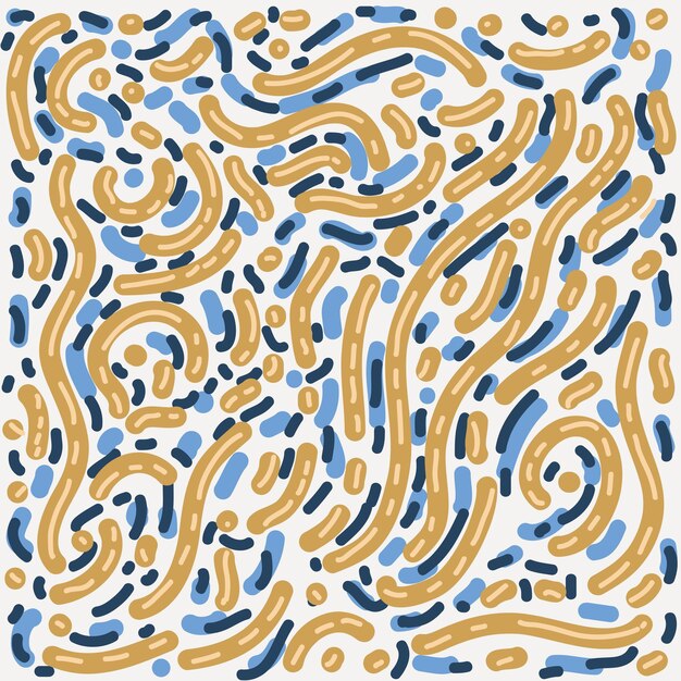 Imagen vectorial de patrón de línea abstracta con múltiples colores