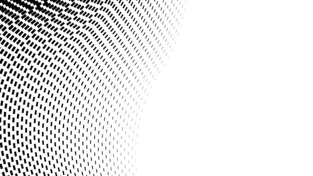 Imagen vectorial de patrón de medio tono en blanco y negro para fondo o papel tapiz medio tono de punto abstracto