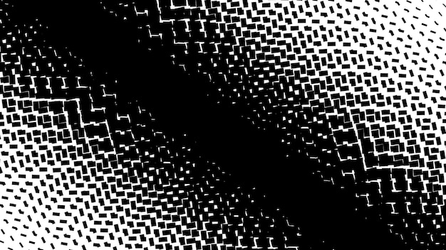 Imagen vectorial de patrón de medio tono en blanco y negro para fondo o papel tapiz medio tono de punto abstracto