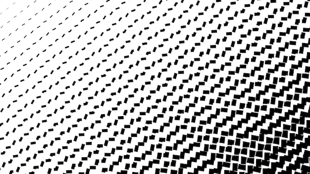 Imagen vectorial de patrón de medio tono en blanco y negro para fondo o papel tapiz medio tono de punto abstracto