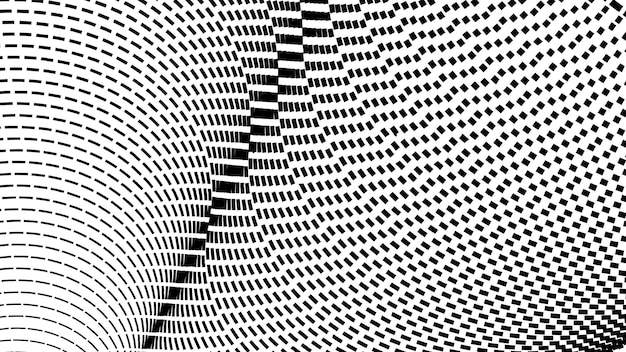 Imagen vectorial de patrón de medio tono en blanco y negro para fondo o papel tapiz medio tono de punto abstracto