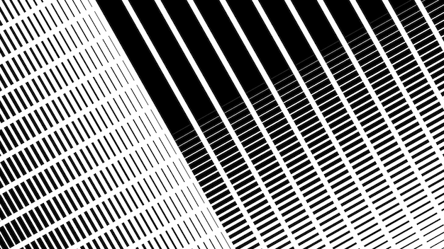 Imagen vectorial de patrón de medio tono en blanco y negro para fondo o papel tapiz