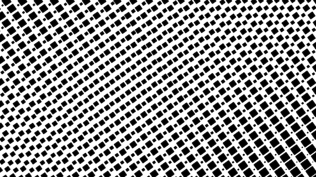 Imagen vectorial de patrón de medio tono en blanco y negro para fondo o papel tapiz