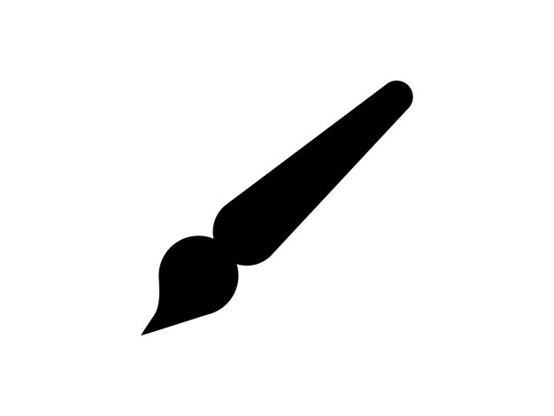 Imagen vectorial de un pincel para pintar