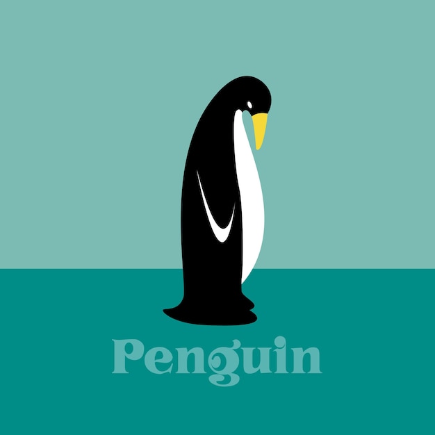 Imagen vectorial de un pingüino