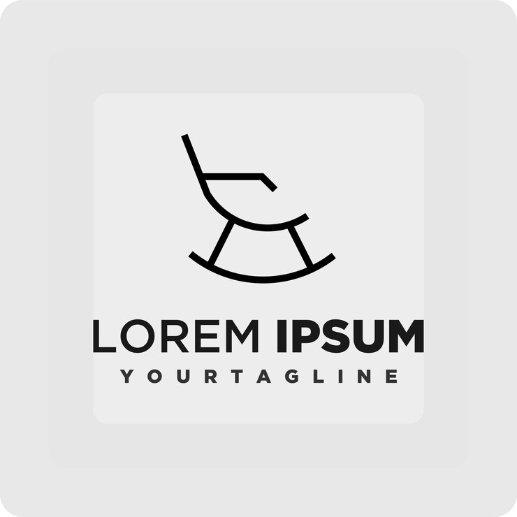 Imagen vectorial de plantilla de diseño de logotipo de silla