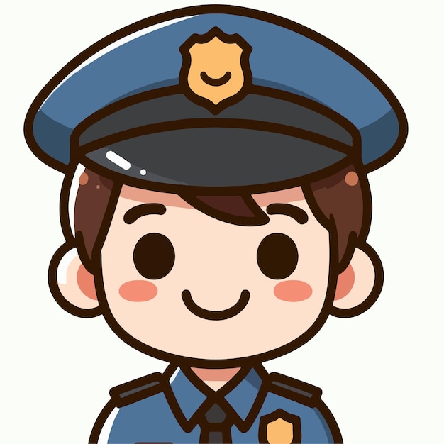 Imagen vectorial de la policía