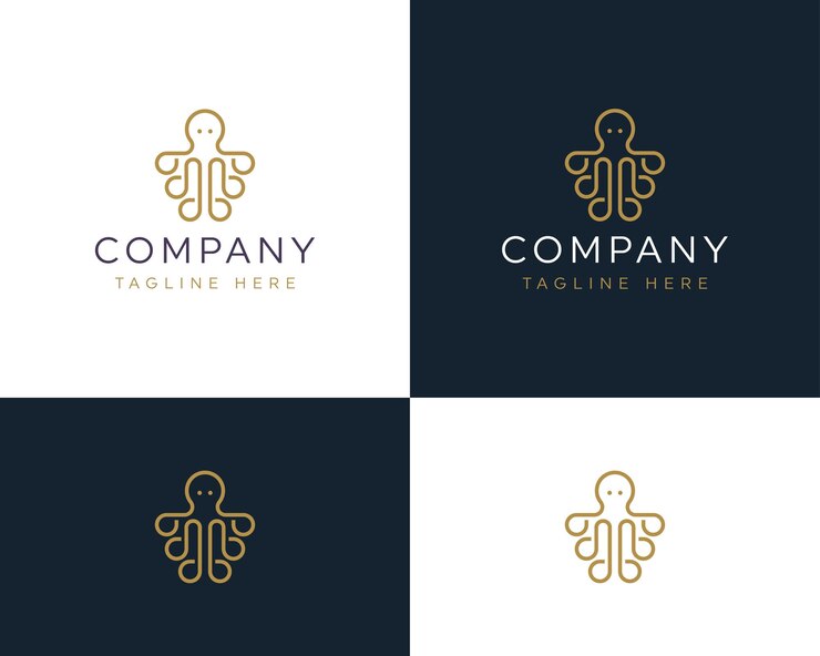Imagen vectorial premium del logotipo de pulpo