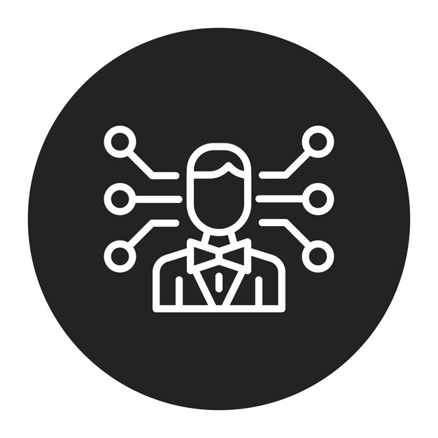 Imagen vectorial profesional del icono de la red Se puede utilizar para el currículum vitae