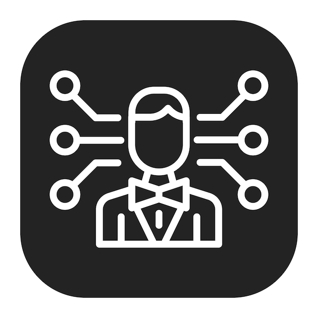 Imagen vectorial profesional del icono de la red Se puede utilizar para el currículum vitae