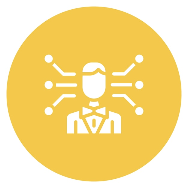 Imagen vectorial profesional del icono de la red Se puede utilizar para el currículum vitae