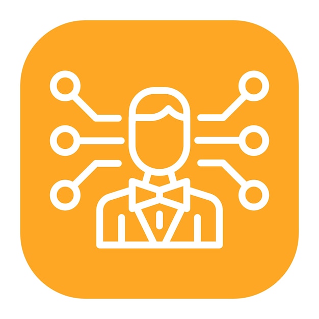 Imagen vectorial profesional del icono de la red Se puede utilizar para el currículum vitae