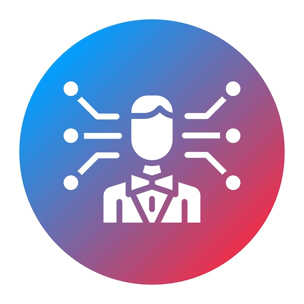 Imagen vectorial profesional del icono de la red Se puede utilizar para el currículum vitae