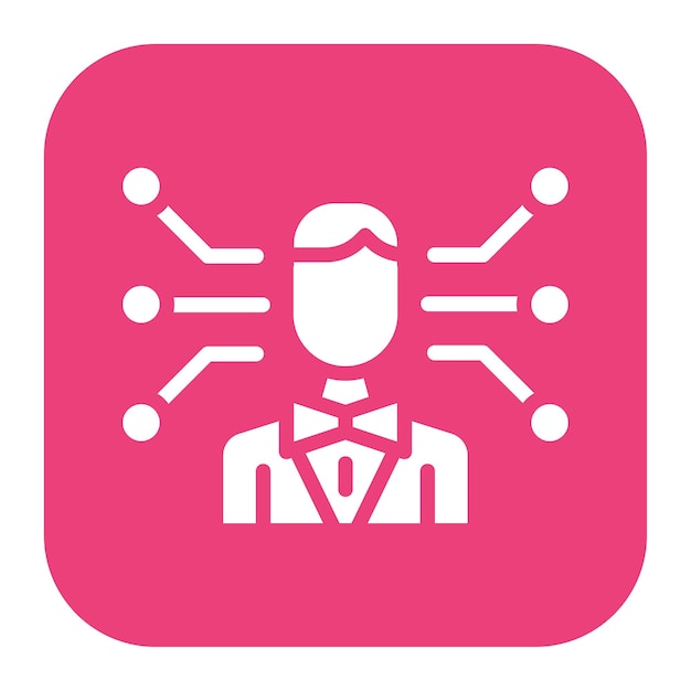 Imagen vectorial profesional del icono de la red Se puede utilizar para el currículum vitae