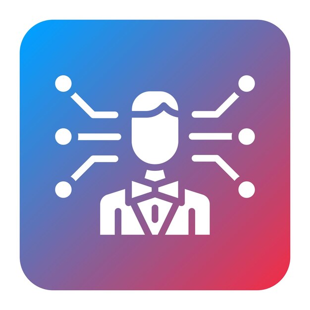 Imagen vectorial profesional del icono de la red Se puede utilizar para el currículum vitae