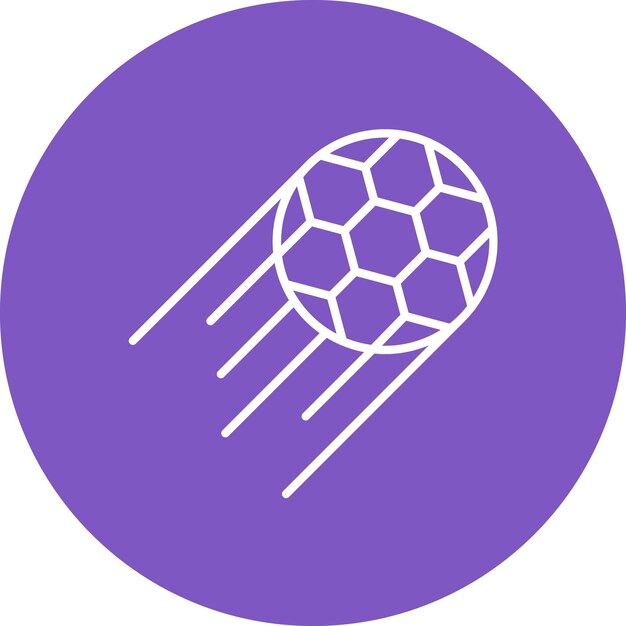Imagen vectorial rápida del icono de la pelota Se puede usar para el fútbol